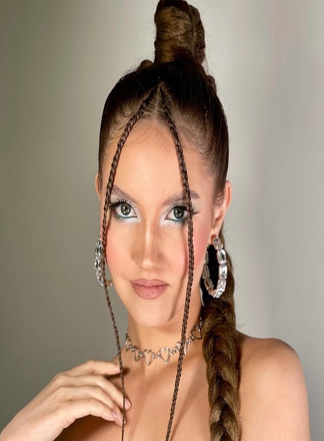 RUSTAMM 2Pcs Braided Ponytail Extensions with Hair Ties Soft Synthetic Hair Pieces for Women Girls Daily Wear 16 Inch（black） - Image 4